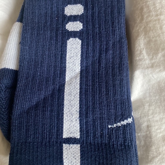 Mens brand new Nike Elite socks navy and white in 8-12 or 12-15 - Picture 3 of 4